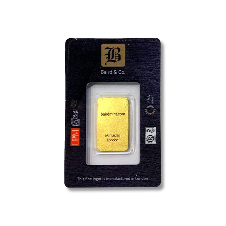 Baird & Co. 20gm Gold Minted Bar - Ai Bullion by PBL Jewellers